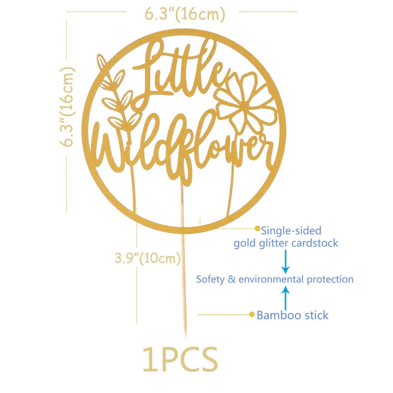 Decoración bohemia para tartas de flores silvestres – Decoración para