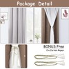 Kinryb Star Cutout Blackout 95 Inches Curtains Double Layer with