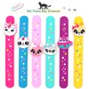 PAITUEND Cat Theme Slap Bracelets Party Favors- Cat Silicone Wristbands