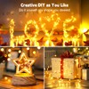 Minetom Fairy Lights Plug in, 33Ft 100 LEDs Waterproof Silver