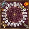 12 Zodiac Tarot Card Tablecloth for Readings – Foldable Card