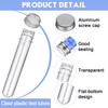 45ml Plastic Test Tubes Transparent Clear Bath Salt Tubes 25x140mm