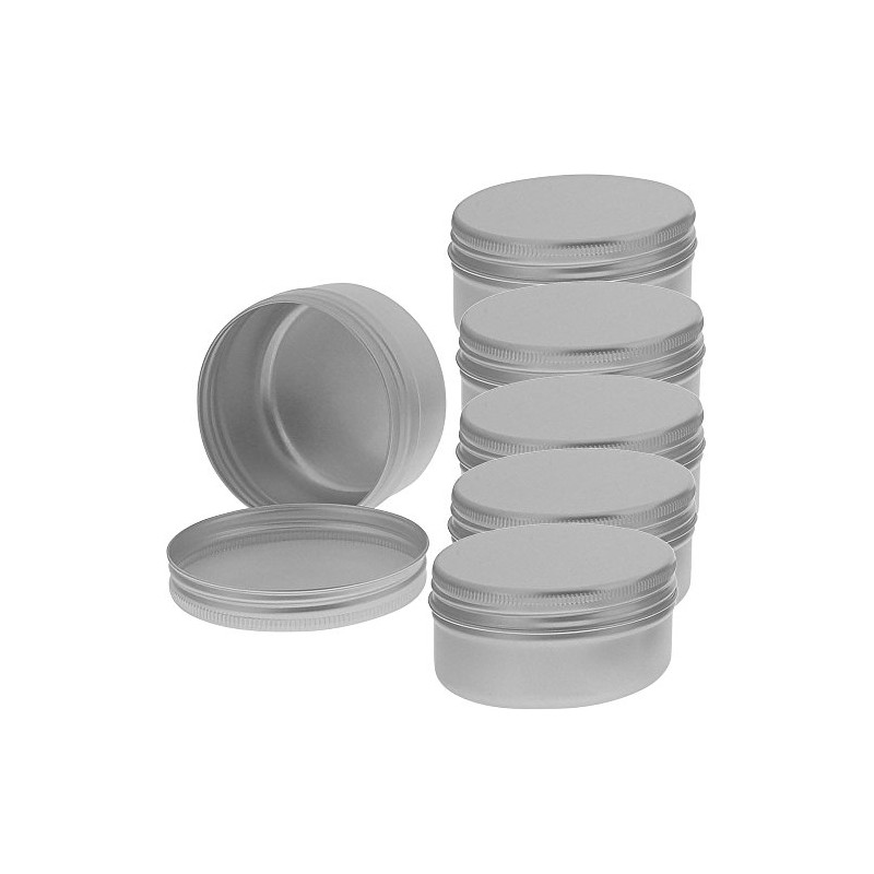 Screw Jar, Aluminium Jar with Lid, Empty, 50 ml Kosmetex