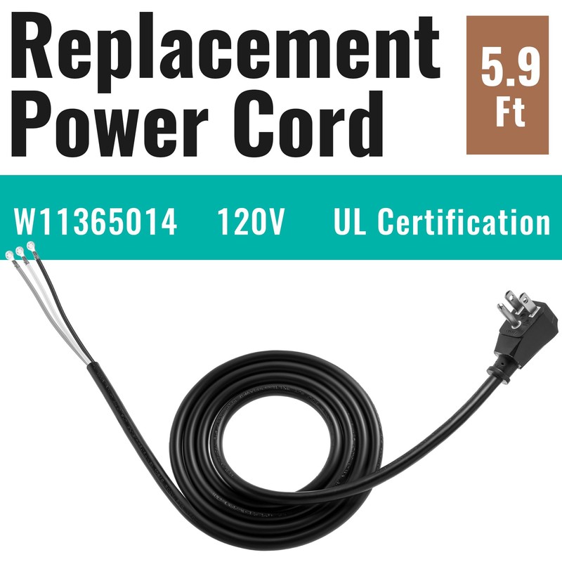 Ceoighe Replacement for W11365014 Dishwasher Power Cord, 6 ft Dishwasher