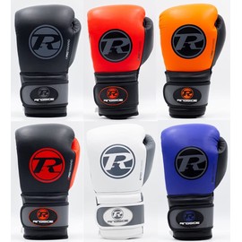 Ringside Pro Training G2 Boxing Gloves Adult Sparring Gloves 10oz 12oz 14oz 16oz Training Gloves Leather Fight Gloves (Black/Grey, 10oz)