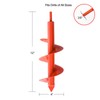 MAXCCINO Auger Drill Bit for Planting 4"(D) x12(L), Garden Ground