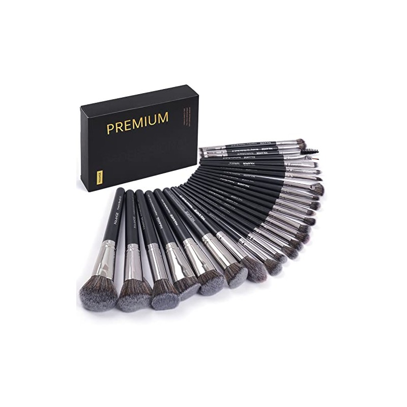 MAANGE Brochas para Maquillaje Profesional 25 Piezas Set de Brochas
