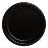 Unique Party 32080 Black Paper 9" Round Dinner Plates |