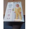 Simplicity 9283 A Pattern Infants' Gown Jumpsuit, Hat Booties Sz