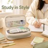 Telescopic Canvas Pencil Case for School & Office - Expandable