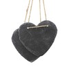 TEMPELWELT 2 x Decorative Hanging Heart Pendant 12 x 11