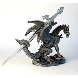 Stock4u Dragon Ornament with Sword Letter Opener, 10 cm
