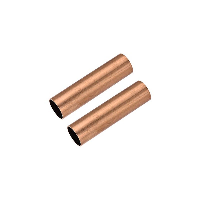 sourcing map Copper Round Tube, 27mm OD 1mm Wall Thickness