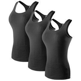 SPVISE 3 Pack Racerback Athletic Tank Tops for Women Workout Running Yoga Gym Tanks Quick Fit Compression Sleeveless Shirts