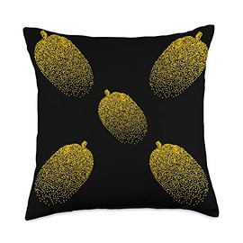 Funny Vegetarian & Vegan Gifts With Jackfruit Vegan Jackfruit Design for Women Fruit Lover and Vegetarian Throw Pillow, 18x18, Multicolor