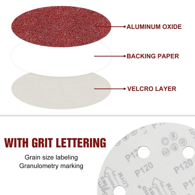 9 Inch Sanding Disc 100 Grit Hook and Loop Sandpaper