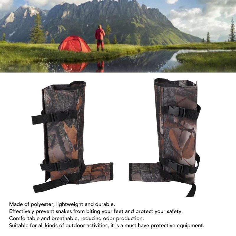 1 Pair Snake Gaiters Polyester Fiber Breathable Lightweight Snake Proof