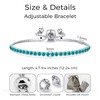 Philip Jones December Birthstone Friendship Bracelet with Blue Topaz Zircondia®