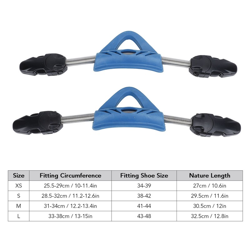 2PCS Diving Spring Fin Strap Stainless Steel Diving Fin Heel