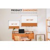 S SWANCROWN Magnetic Dry Erase and Cork Board Combo Hanging