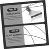 Gadpiparty 6 Sets Adjustable Picture Rail Hanging System Kit Versatile