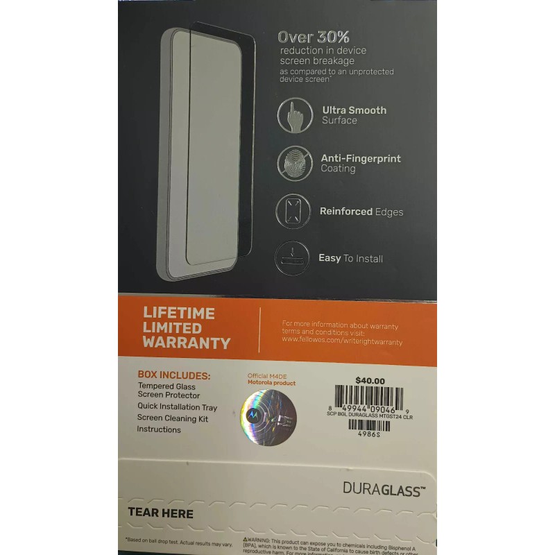 For Moto g DuraGlass Tempered Glass Screen Protector For moto