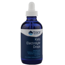 Trace Minerals | Keto Electrolyte Drops | Full Spectrum Electrolytes to Prevent Dehydration, Muscle Cramps, Keto Flu and Electrolyte Disorders | Gluten Free, Vegan | 24 Servings (4oz)