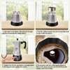 Vaolvpant Electric Aluminum Moka Pot 5-6 Cup 270ml Espresso Maker