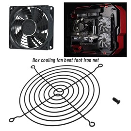 SG Store 2pcs 140mm Metal Fan Grille CPU Case Fan Grille Protective Covers with Screws for PC 3D Printer Home Ventilation Accessories Black