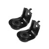 ACROPIX 2pcs Upper Radiator Bracket with Rubber Cushion Bushing Radiator