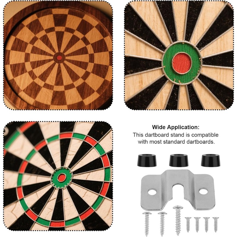 Dartboard Bracket Hanging Kit – Stainless Steel Wall-Mount Bracket with