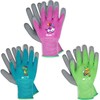 KDK 3 Pairs Kids Gardening Gloves,Yard Work Gloves for Toddlers,