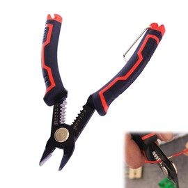 TYVOM 6" Wire Cutter, Precisional Wire Strippers Electrical, Cable Stripper Side Cutters Cable Stripper Tool Wire Cutters Electrical with Safety Lock for Appliance, Electrical Repair