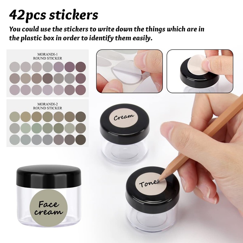 BELICOO 24 Pieces 20 ml Empty Cream Containers Jars, Cream