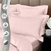 Pizuna Pure Cotton Standard Pillowcases 2 Pack Light Pink 50x75cm,