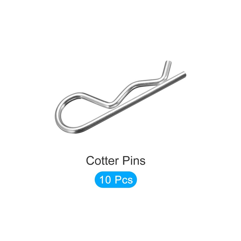 METALLIXITY 10pcs 3mm x 60mm Cotter Pin Carbon Steel R