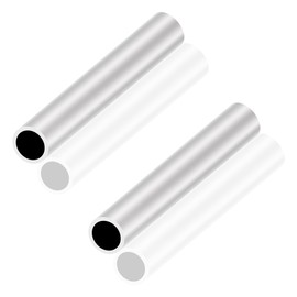 LAVMHAB 6063 Aluminum Tube 22mm OD x 18mm ID 2.0mm Wall Thickness 150mm Length, Aluminum Round Tubing Seamless Straight Pipes (2pcs)