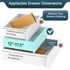 Lzerking Bamboo Drawer Dividers 4.65" High, Adjustable Dresser Drawer Organizers,