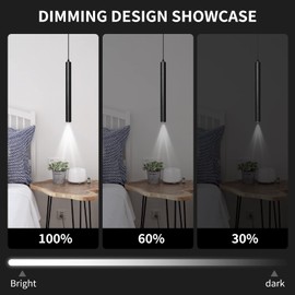 OKELI Modern Pendant Lights 4000K LED Dimmable Pendant Light Fixtures Pendant Lighting for Kitchen Island,Bar,Bedroom, 15.7inch, 10W, ETL, 3Pack