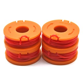 WETOOLPLUS WA0047 0.065" 10Ft Replacement Trimmer Spool Line Compatible with Select Worx Cordless String Trimmers (4 Pack,Orange)