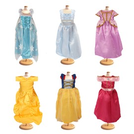 18 inch Doll Clothes Accessories -6Pcs Different Princess Costume Gift Fits All 18 inch American Doll Clothes