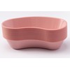 Emesis Basin Kidney Plastic Mauve 16oz - Reusable Plastic Kidney-Shaped,