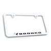 Ford Bronco UV Printed Plastic License Plate Frame