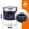 KADAX Glass Container, Container for Coffee, Leaf Tea, Coffee Containers,