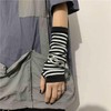 Women's Knitted Fingerless Gloves with Thumb Hole, Long Elbow Length