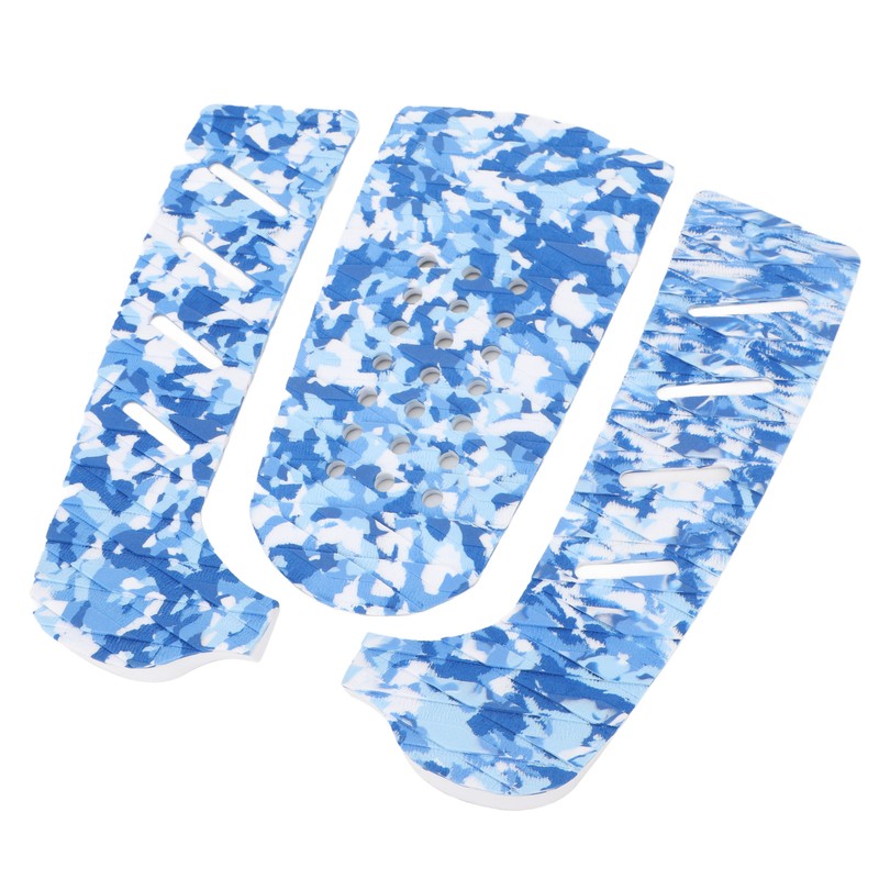 3pcs EVA Surfboard Deck Traction Pad Non Slip Grip Double