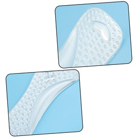 LALAFINA 2pairs Washable Gel Insoles Arch Support Non- Foot Cushion for Soft Breathable Foot Care Tool for High Heels and Sports Shoes Transparent White