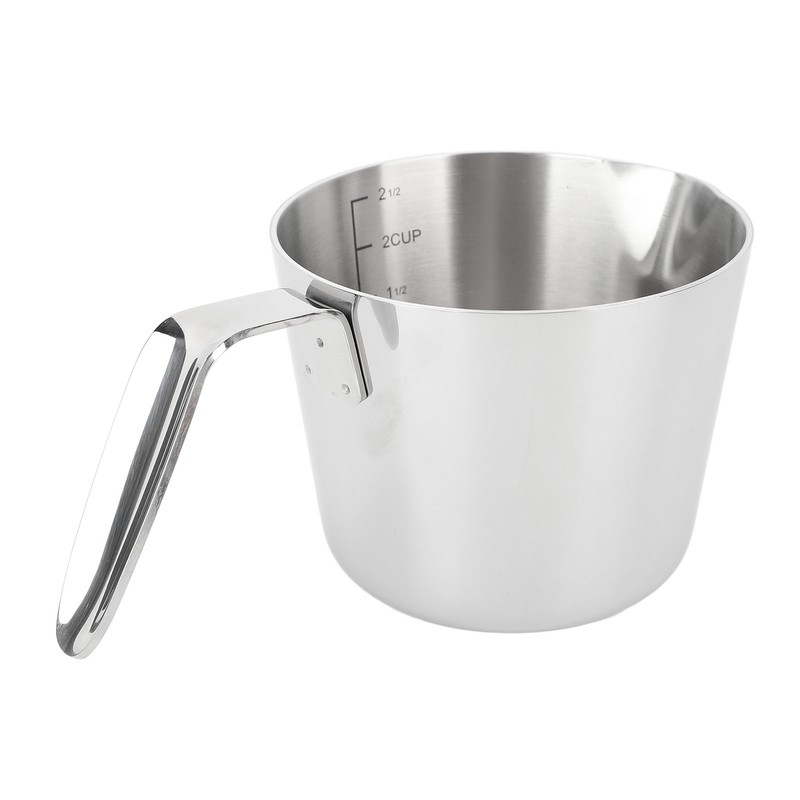 304 Stainless Steel Butter Warmer 600ML Small Saucepan Measuring Cup