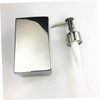 KONTONTY Stainless Steel Square Soap Dispenser Elegant Lotion Pump for