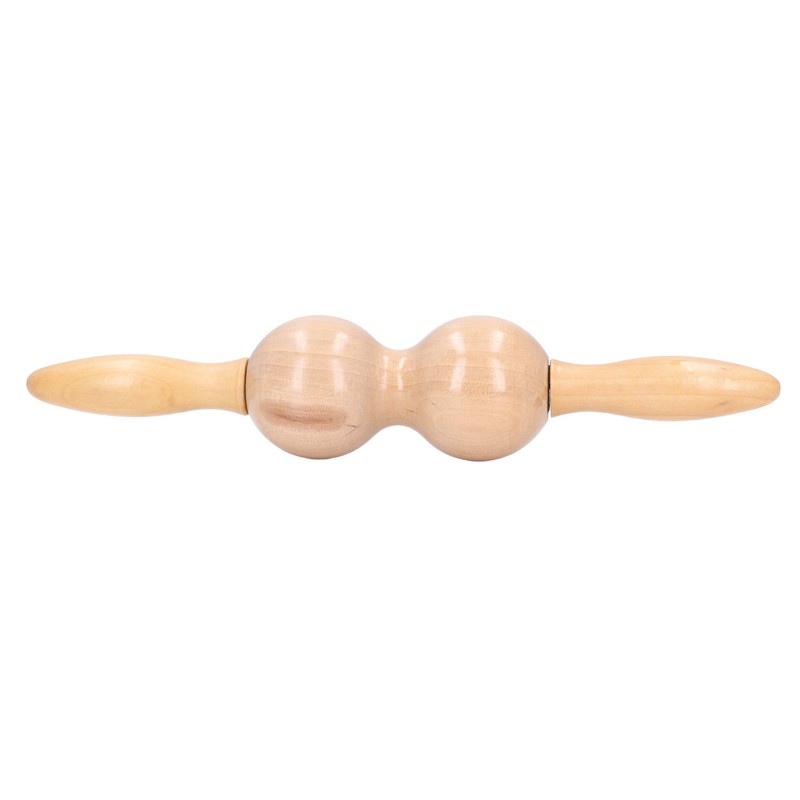 Wooden Meridian Massager Roll Stick Back Waist Neck Shoulder Spine